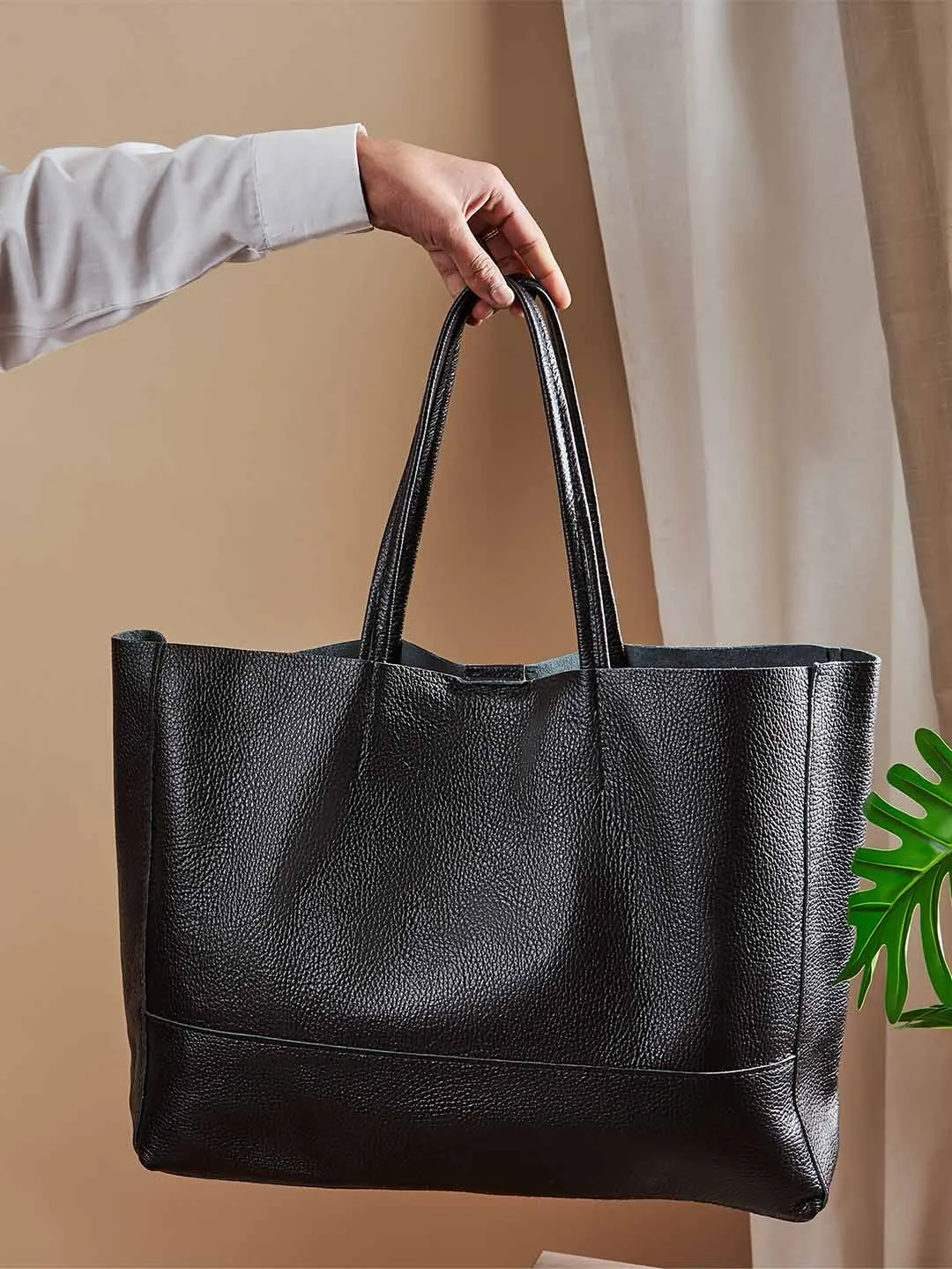 Oversized Leather Tote