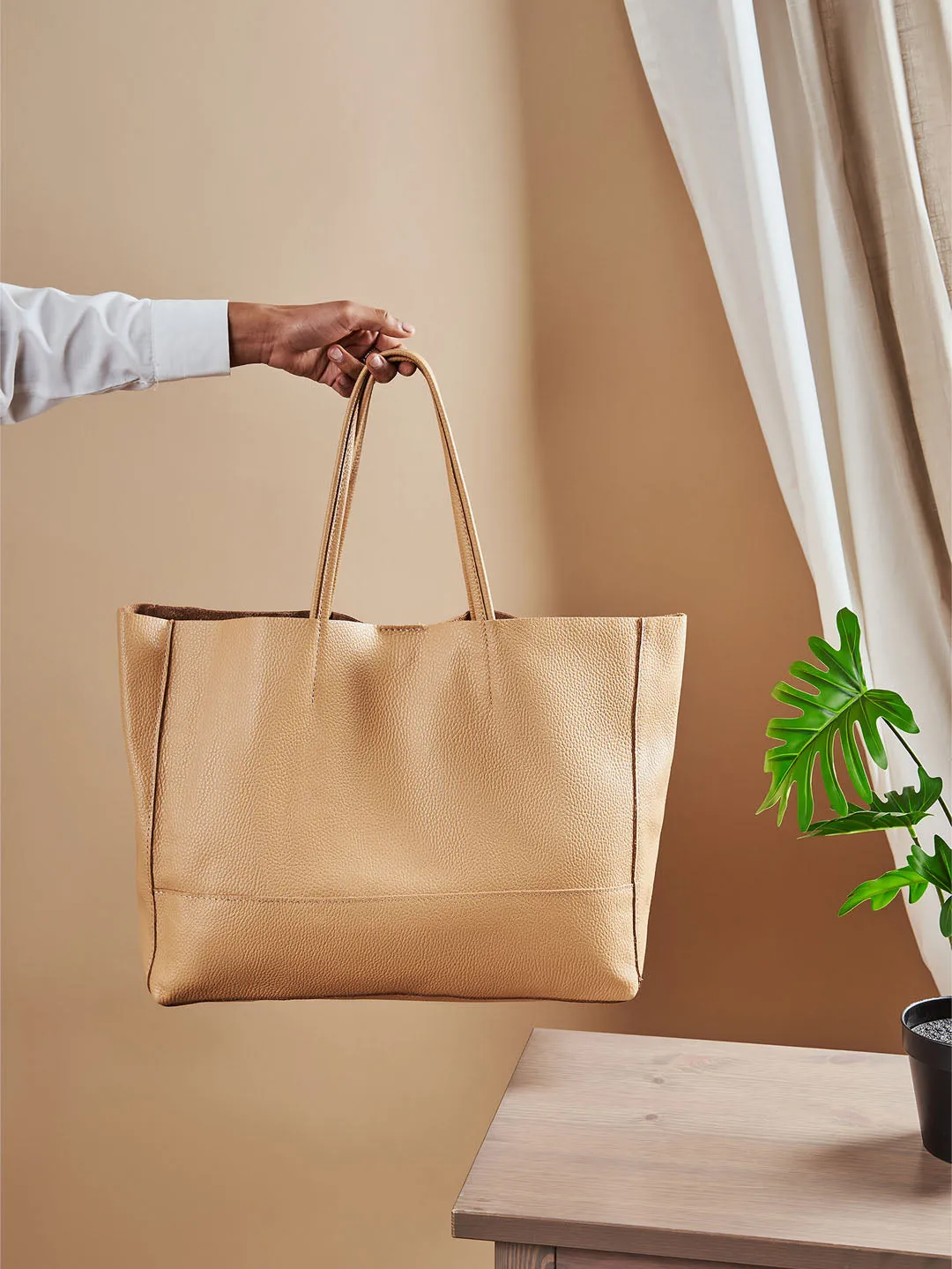 Oversized Leather Tote