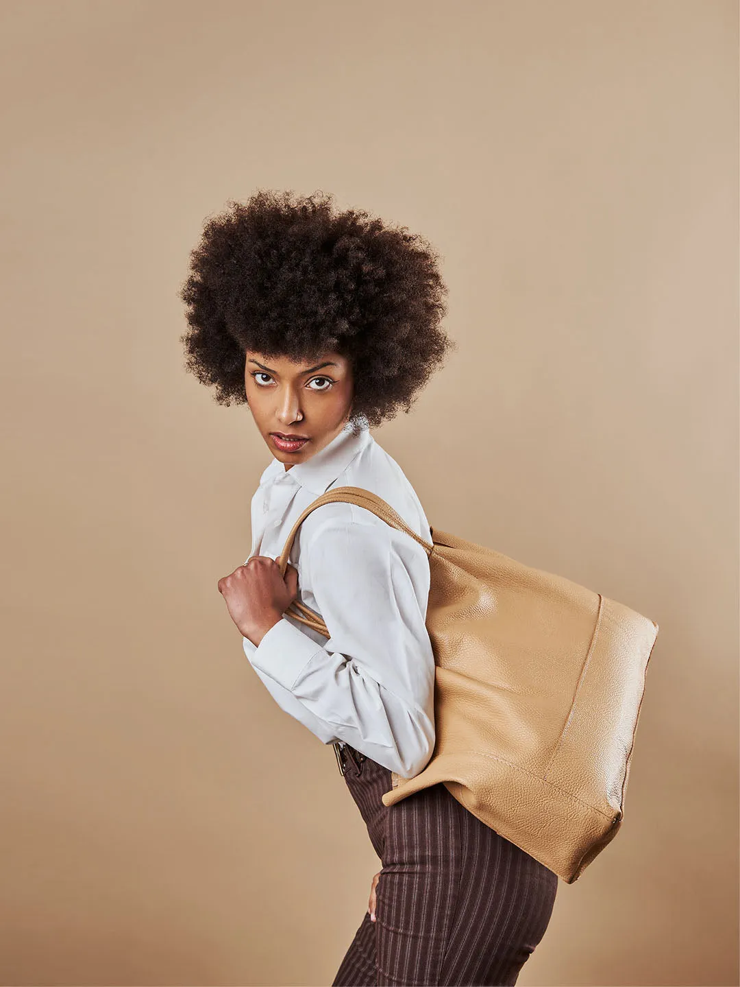 Oversized Leather Tote