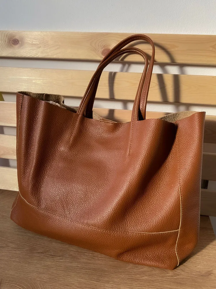 Oversized Leather Tote