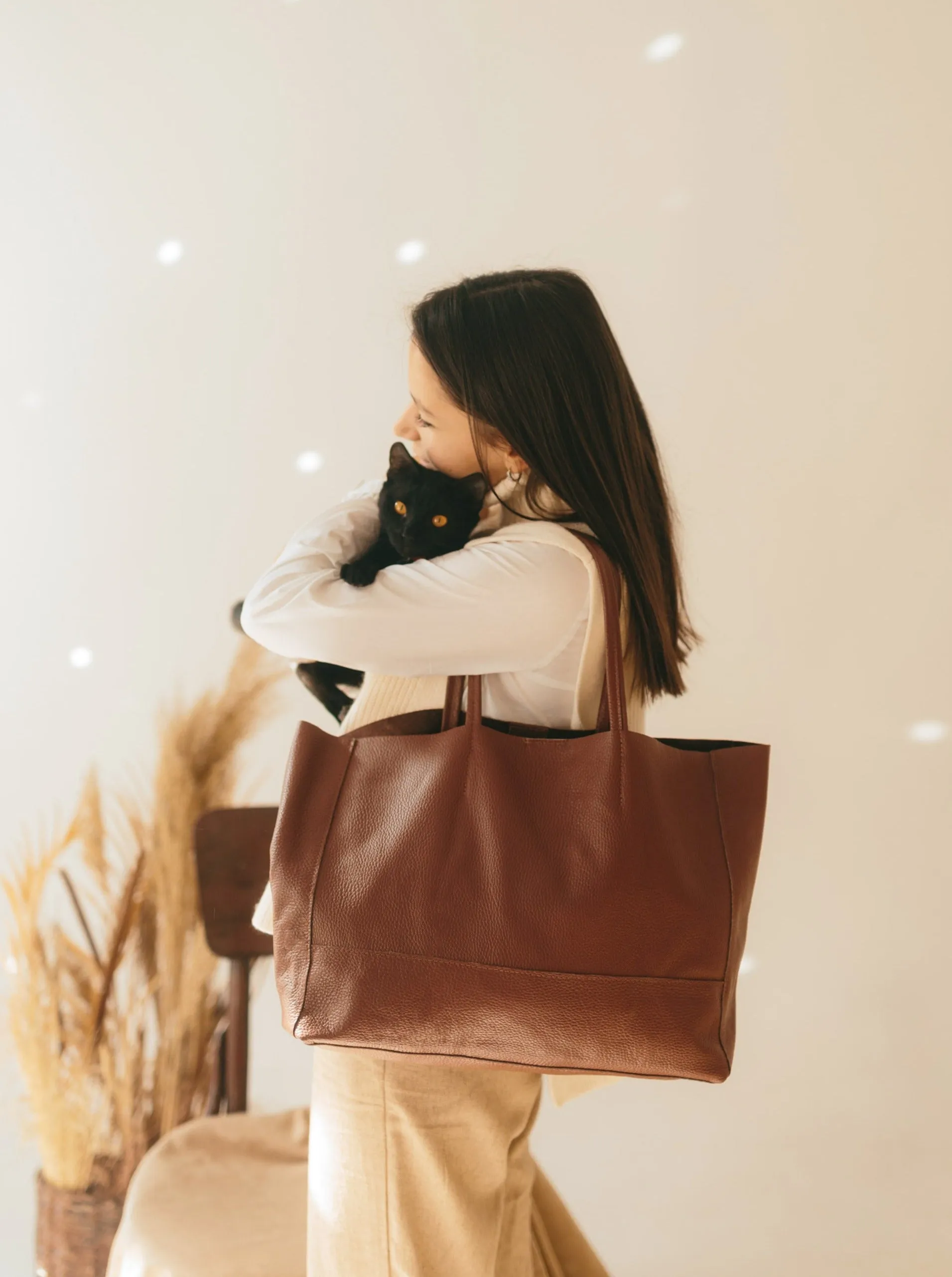 Oversized Leather Tote