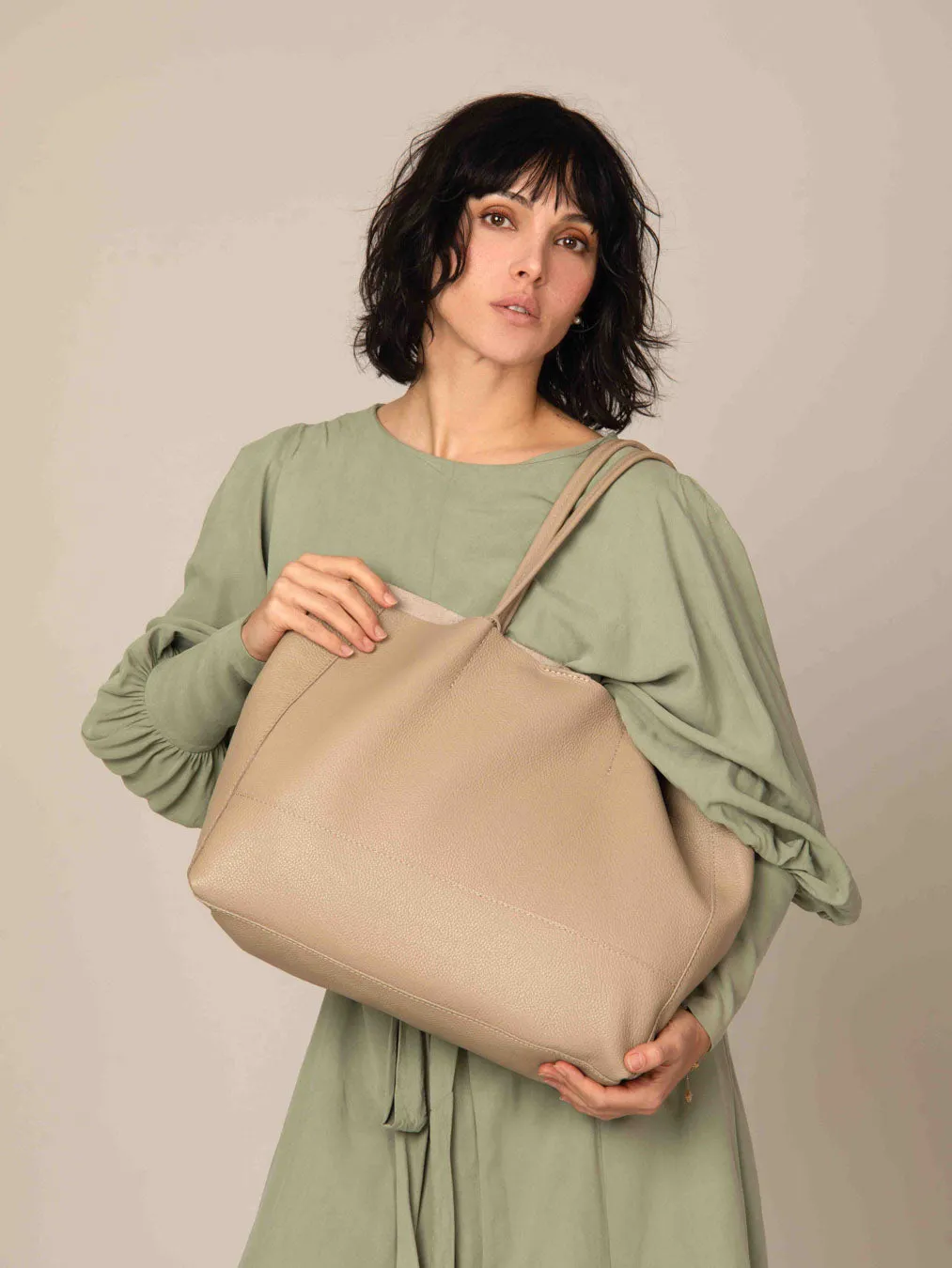 Oversized Leather Tote