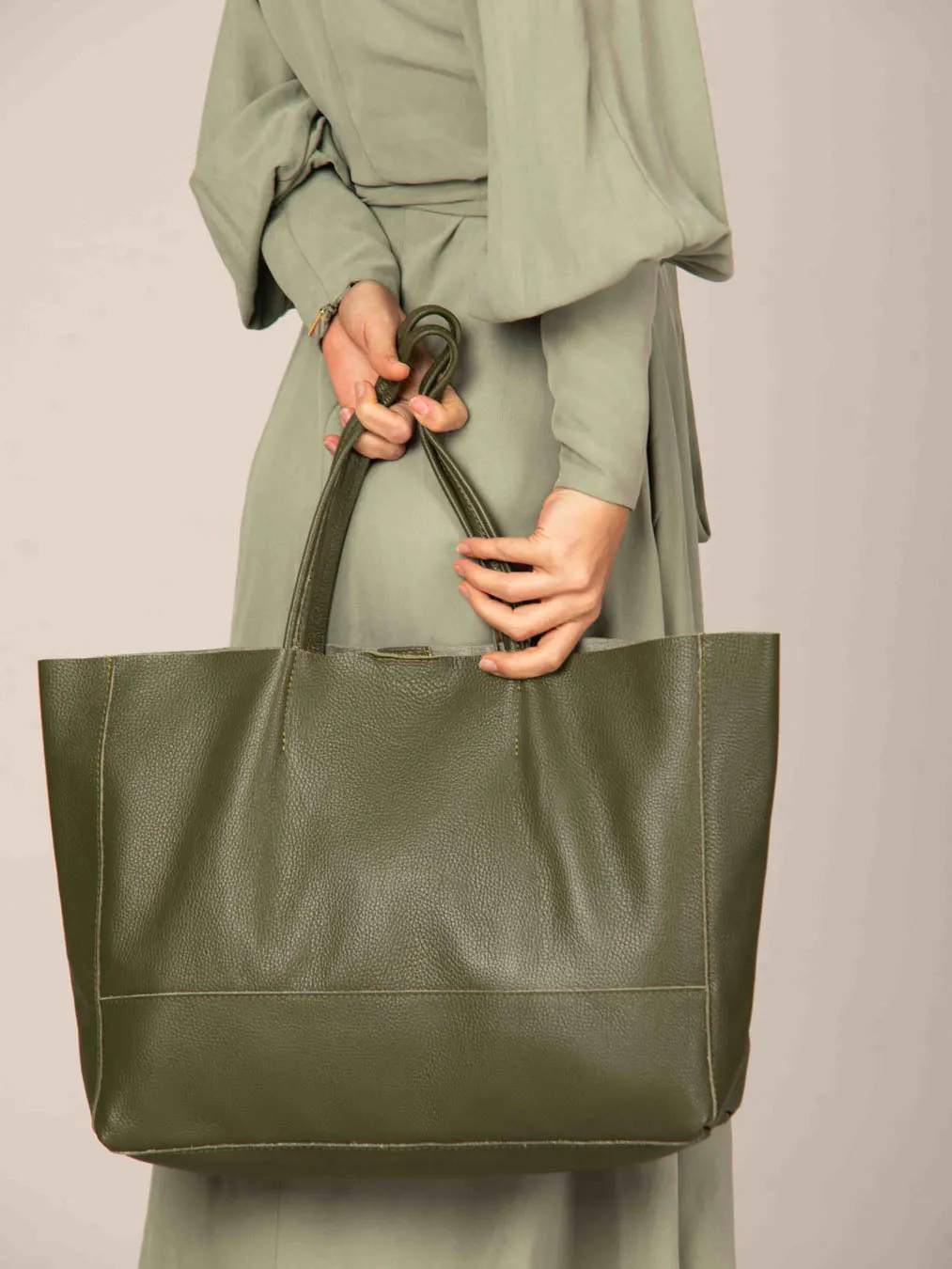 Oversized Leather Tote