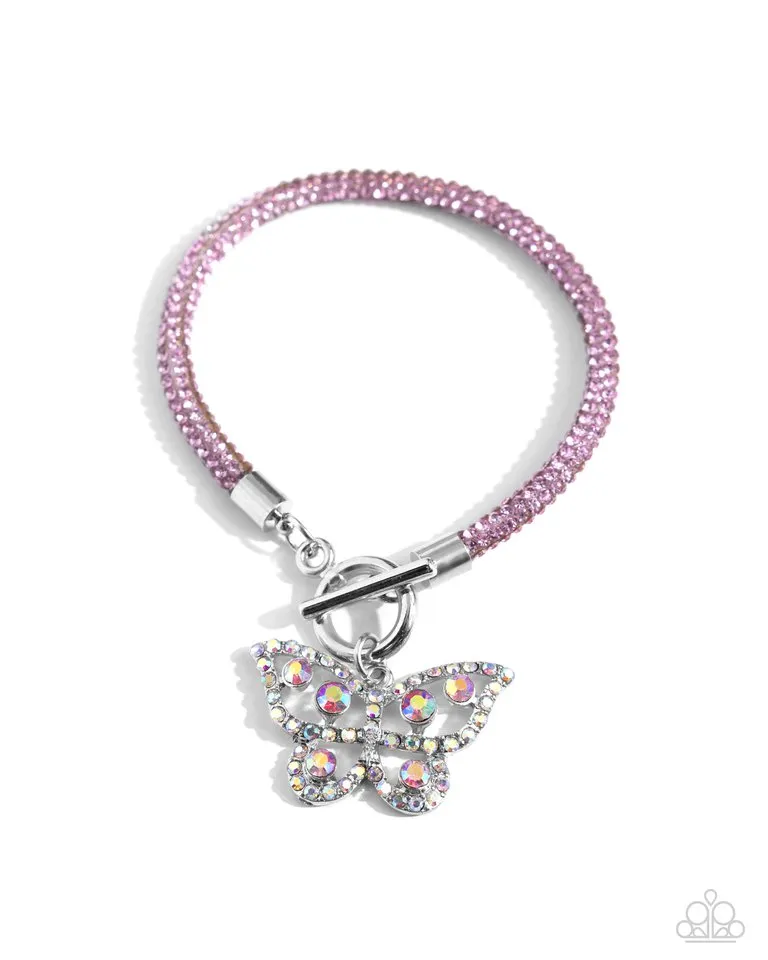 Paparazzi Bracelet ~ Aerial Appeal - Pink