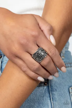 Paparazzi Ring ~ Edgy Effulgence - Silver