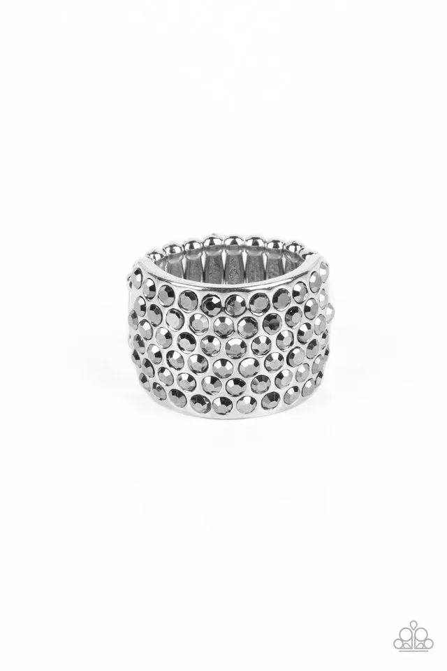 Paparazzi Ring ~ Edgy Effulgence - Silver