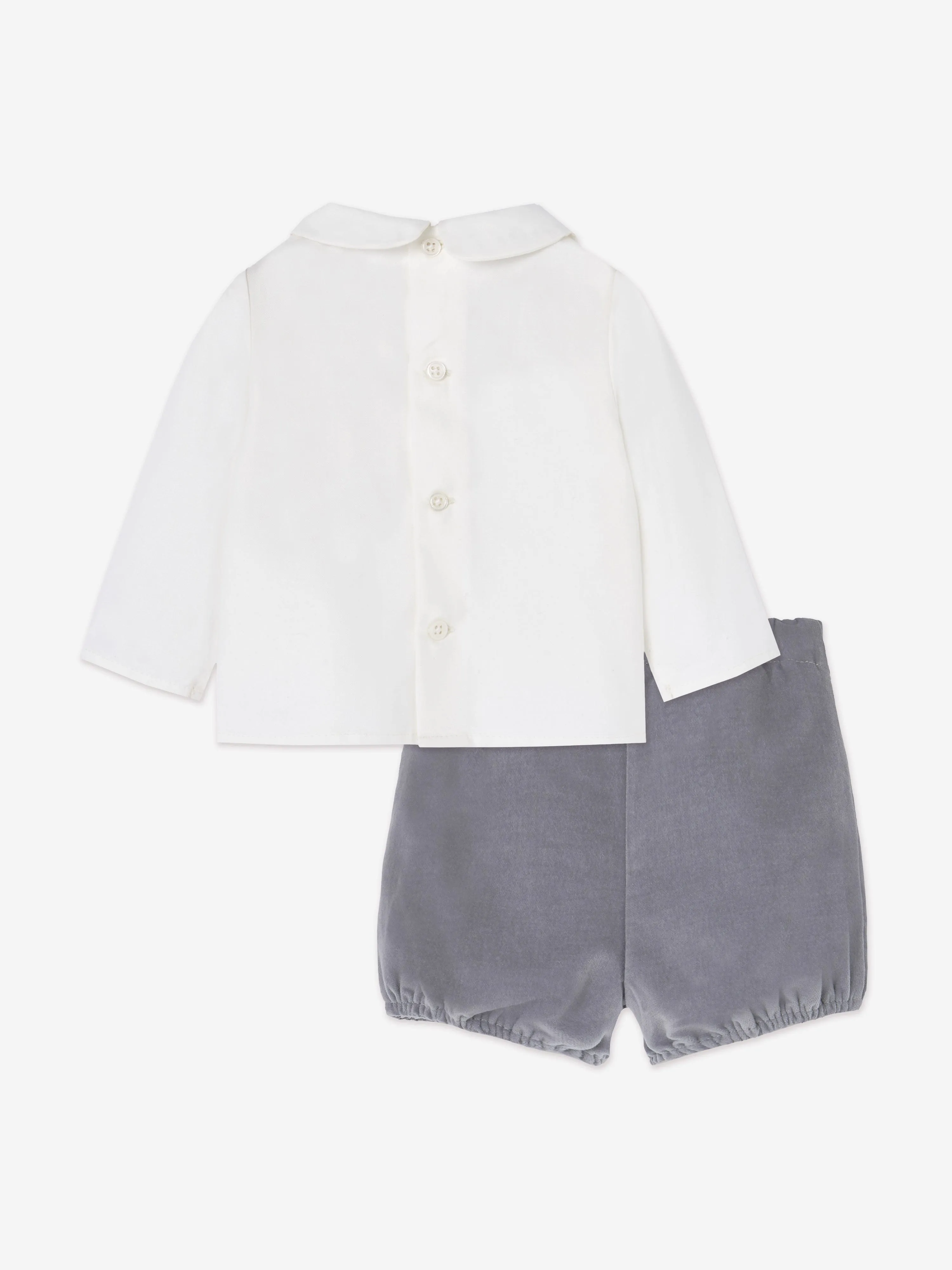 Paz Rodriguez Baby Boys Short Set in Grey