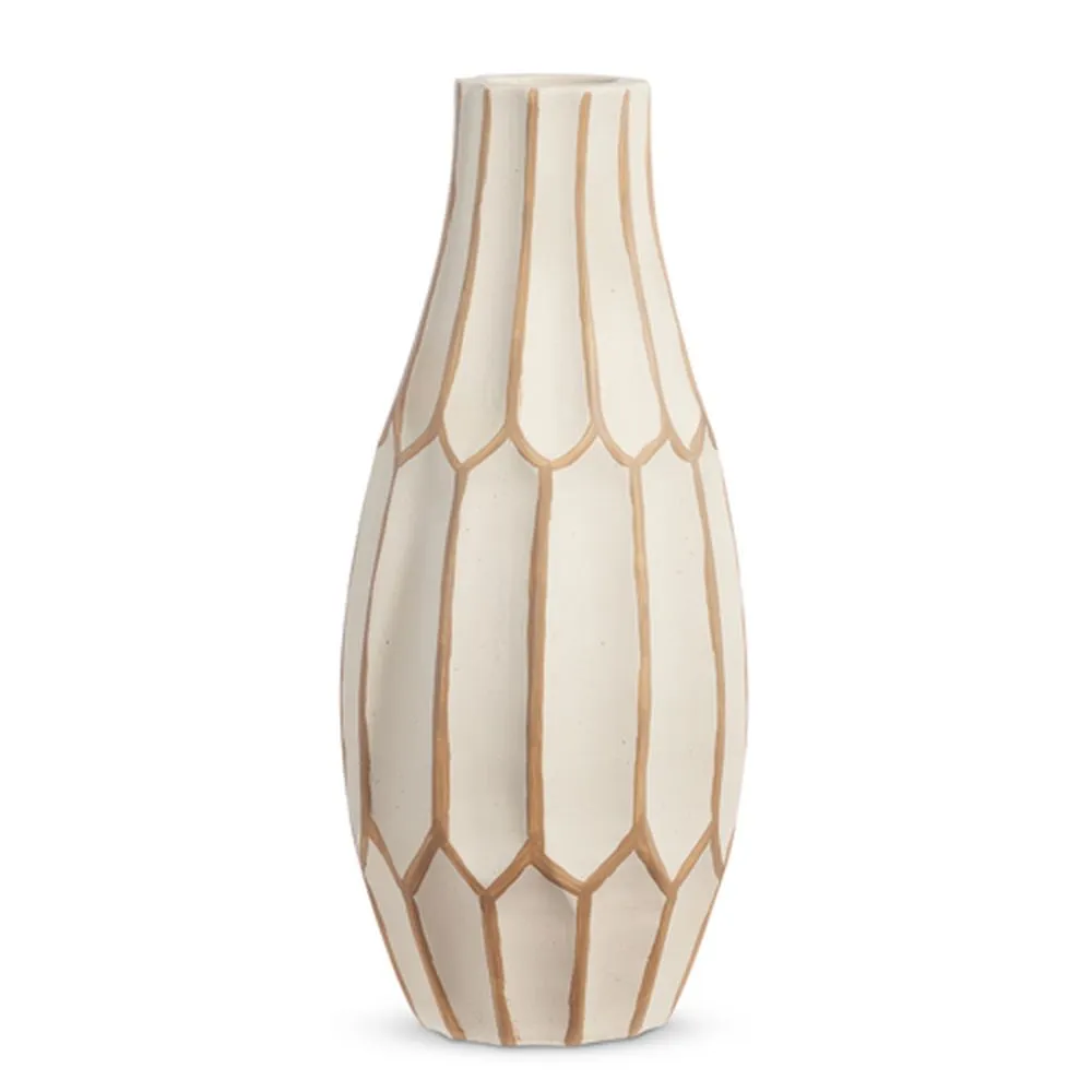 Raz Imports 2024 Natural Appeal 14.75" Honeycomb Vase