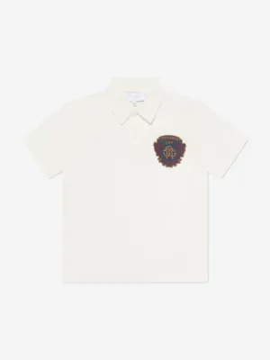 Roberto Cavalli Boys Polo Shirt in White