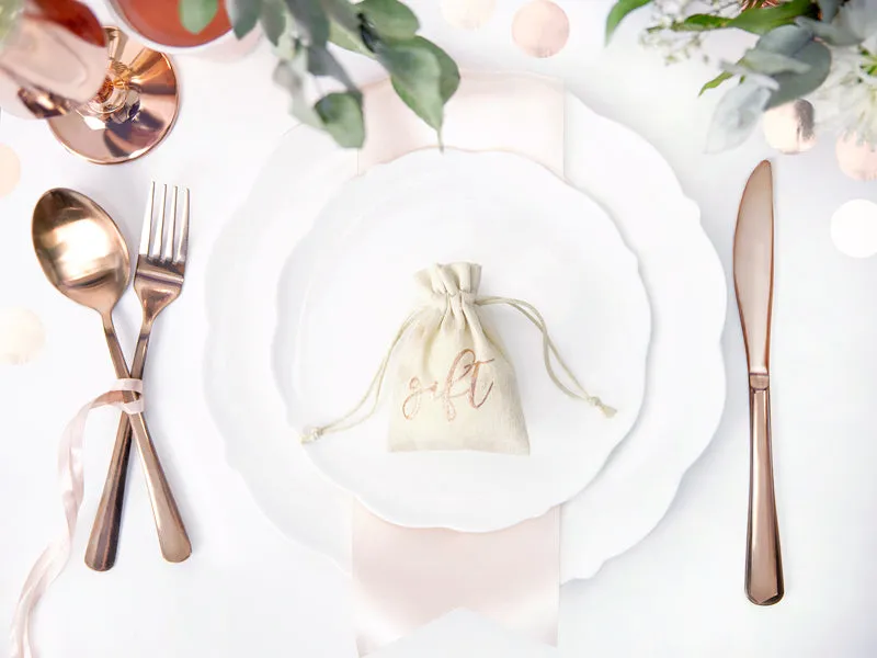 Rose Gold Small Gift Pouches (10 pack)