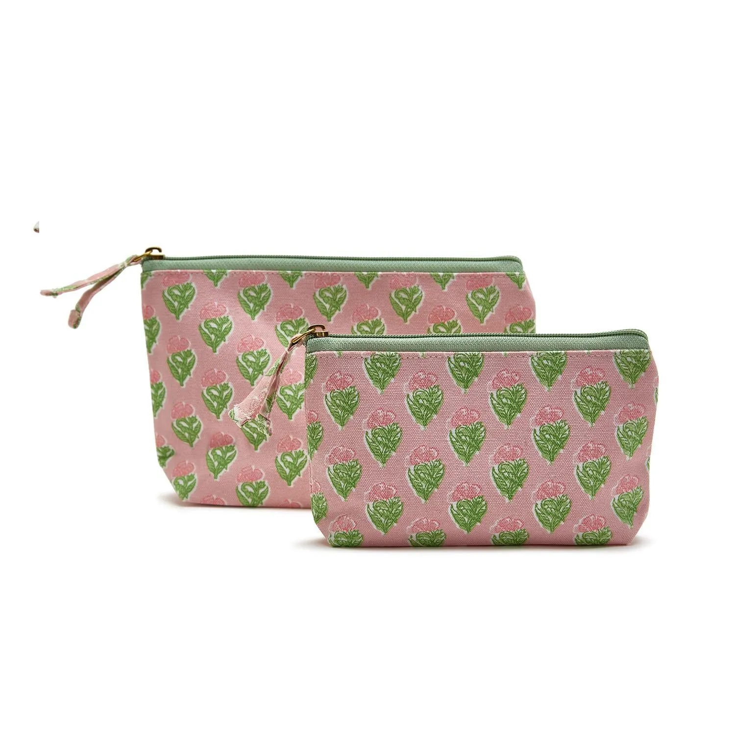 Set/2 Multipurpose Floral Pouches