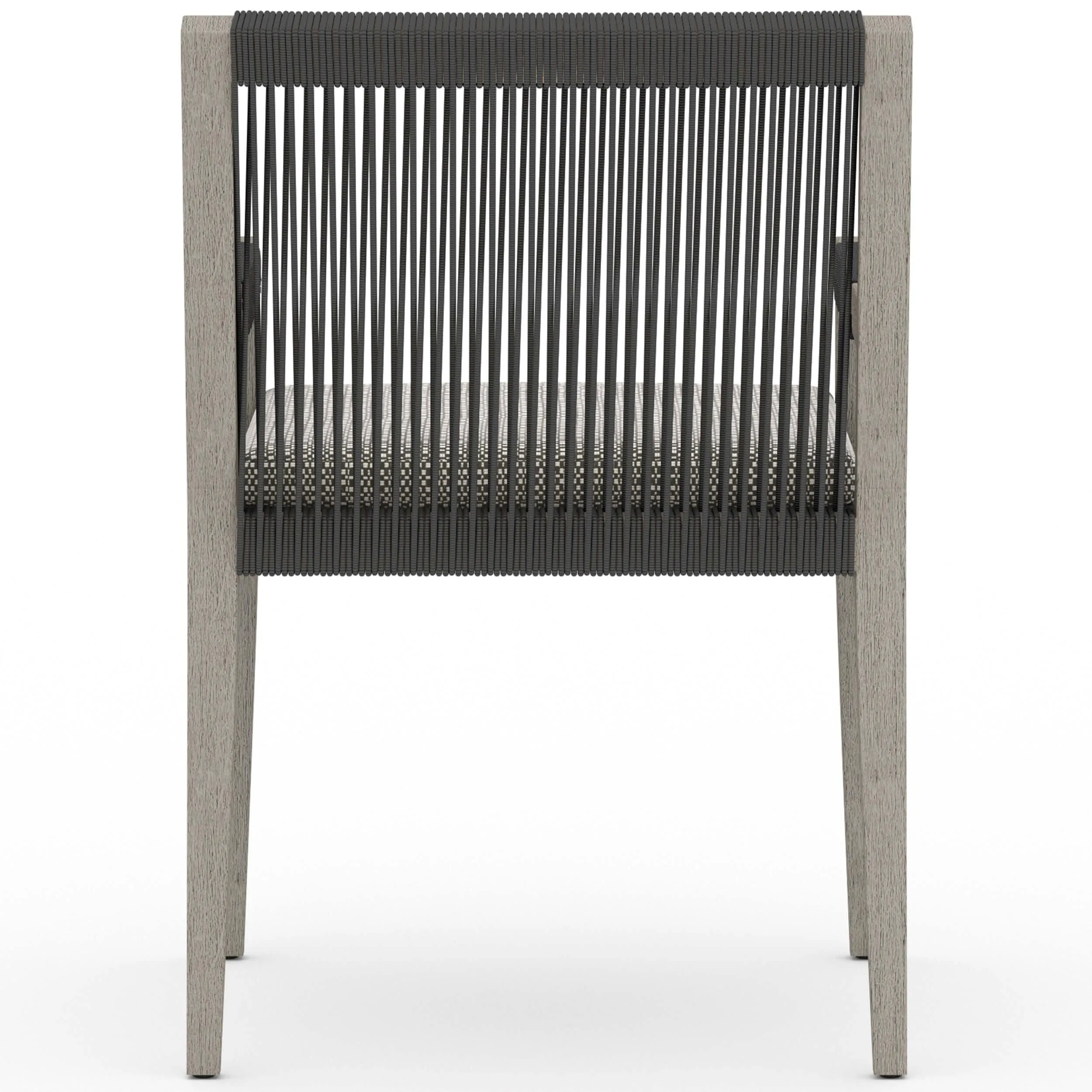 Sherwood Outdoor Dining Arm Chair, Faye Ash/Weathered Grey, Set of 2