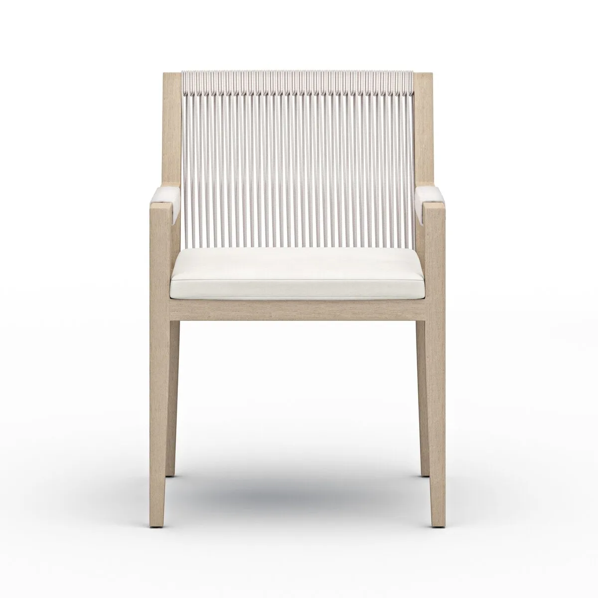 Sherwood Outdoor Dining Armchair, Washed Brown