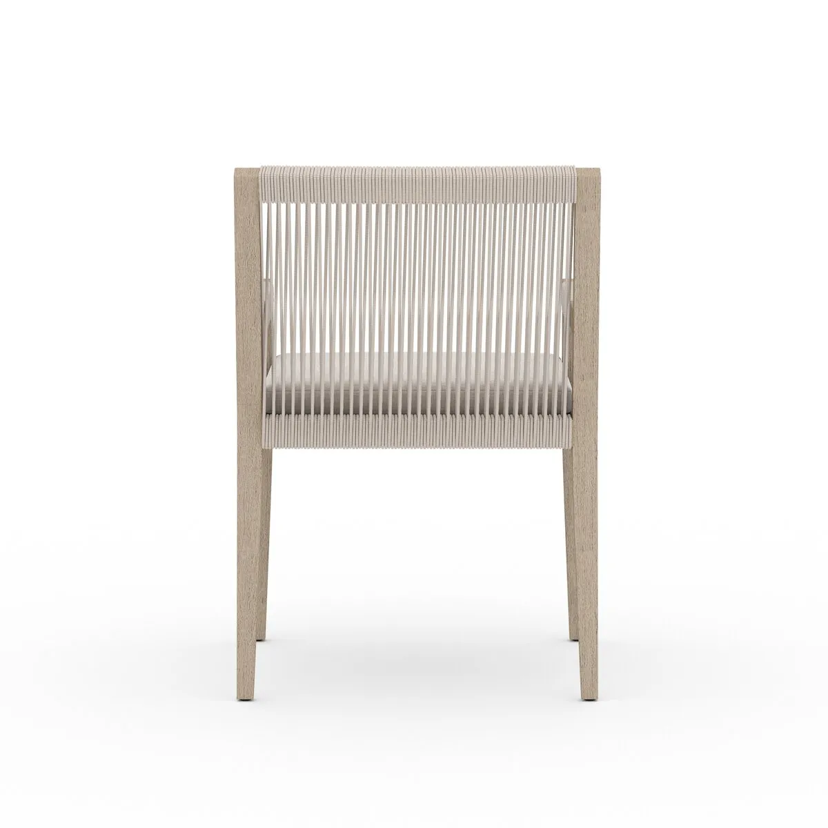 Sherwood Outdoor Dining Armchair, Washed Brown
