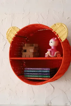 Sirohi Mini'S Red Yellow Hanging Storage Basket