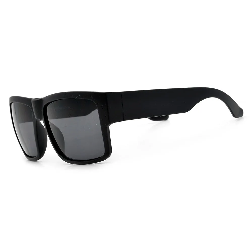 Sleek 58mm Square Frame Daily Dark Shades