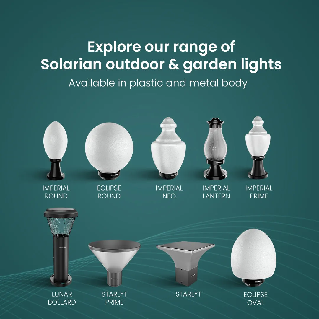 Solarion Lunar Bollard Garden Lamp (Metal with B22 Holder)