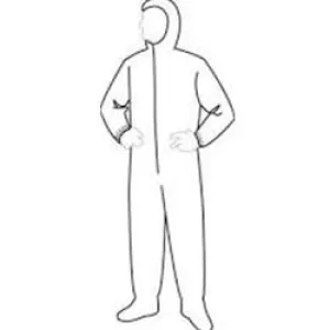 Spray Suit Coveralls with Hood and Boot - 25 pack