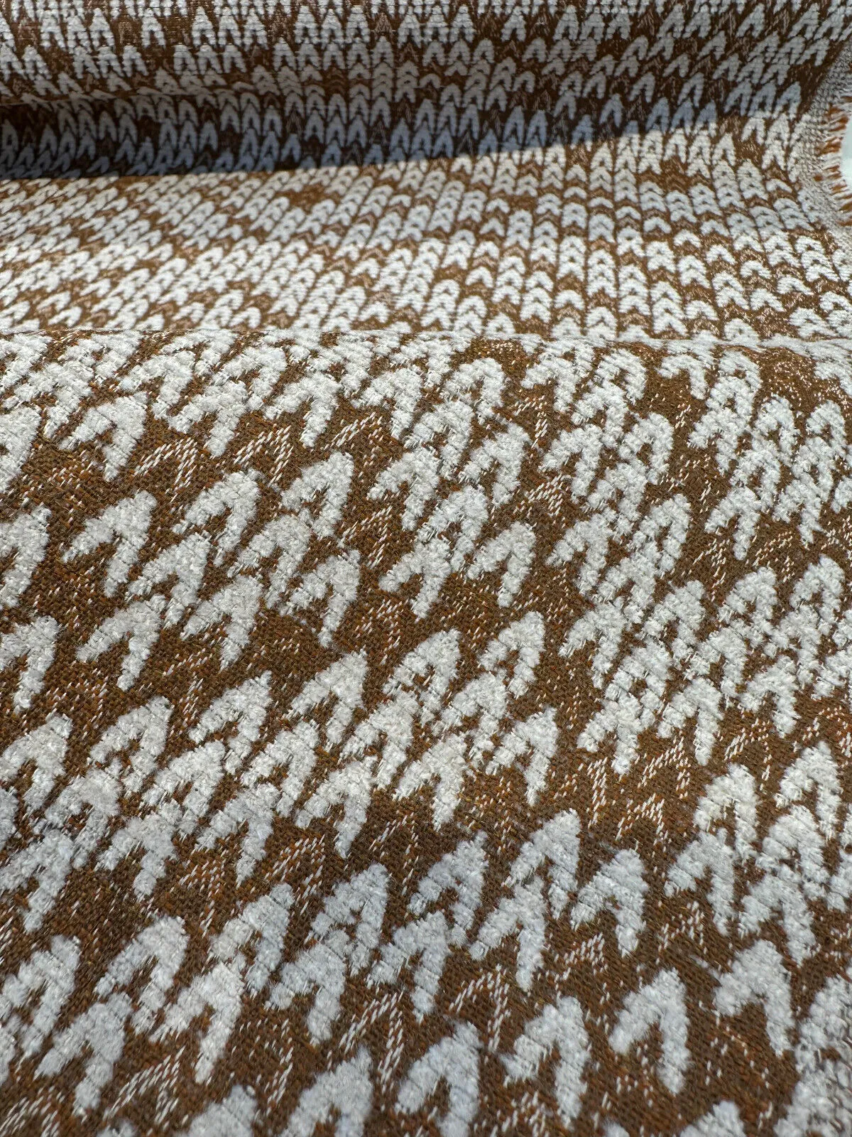 Sunbrella Sweater Weather Cedar Rust Upholstery Outdoor Fabric By the yard