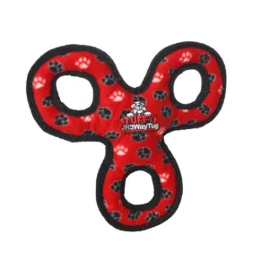 Tuffy Jr. 3 Way Tug - Red Paw