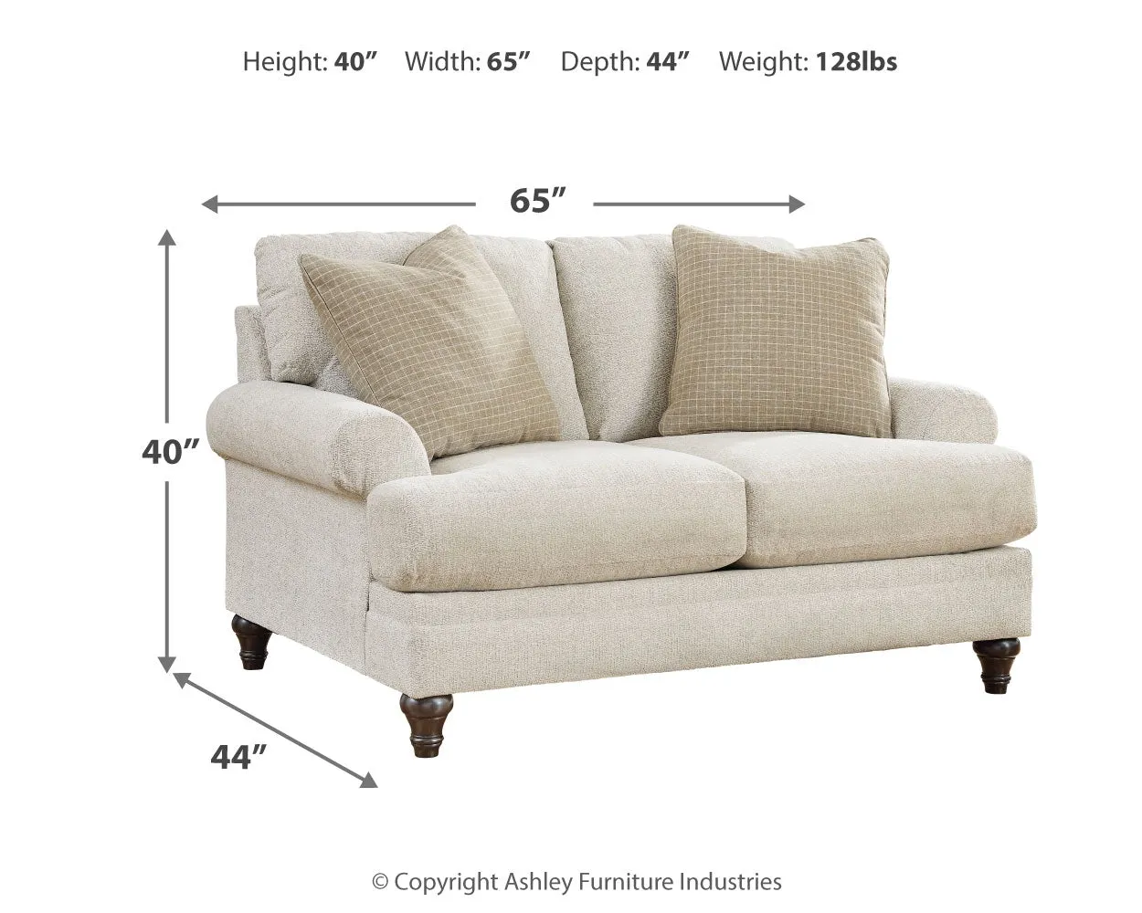 Valerani Sofa, Loveseat, Chair and Ottoman in Sandstone
