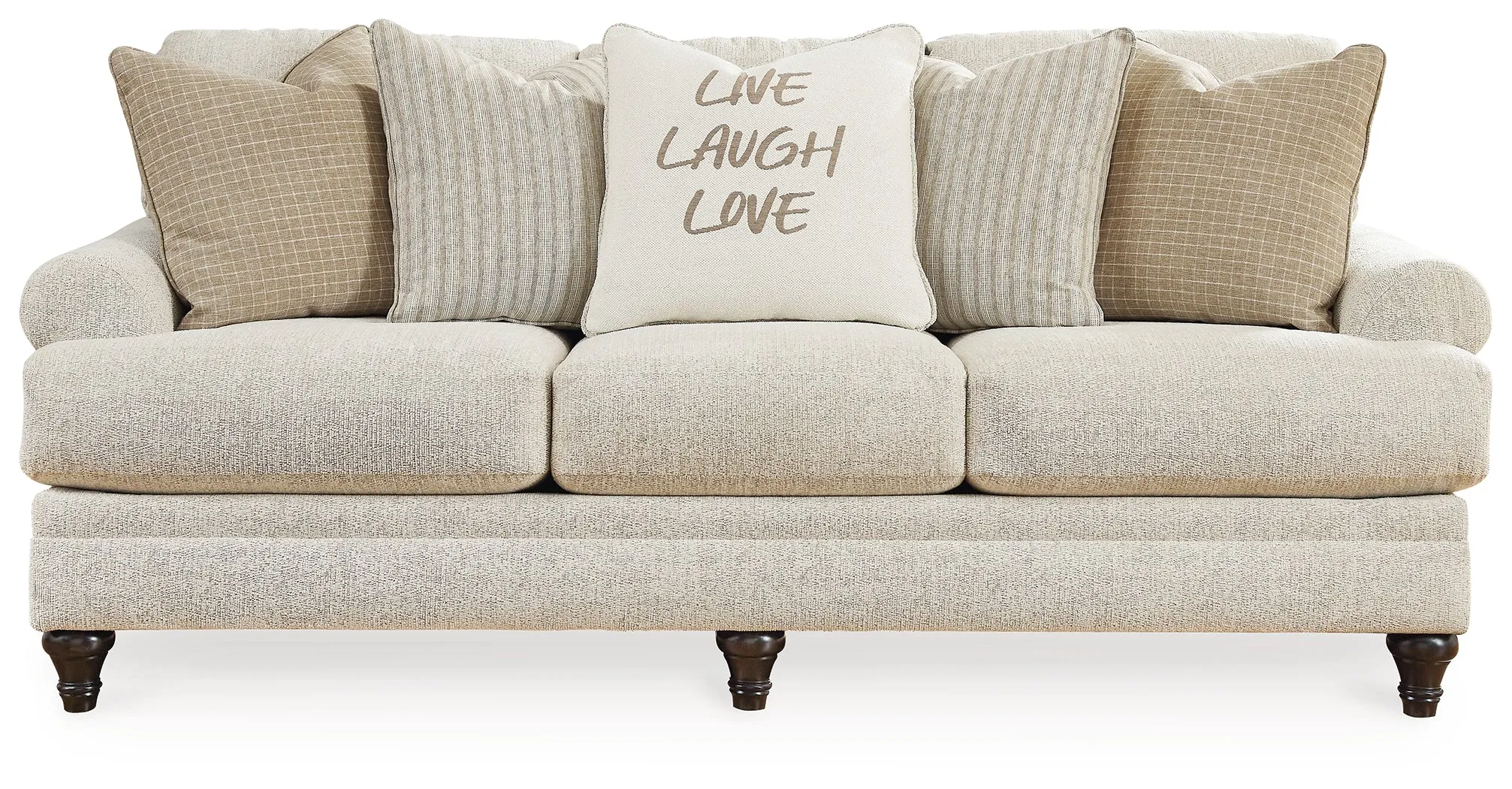 Valerani Sofa, Loveseat, Chair and Ottoman in Sandstone