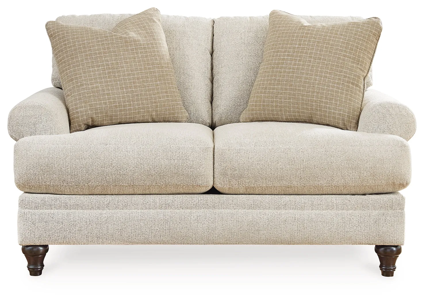 Valerani Sofa, Loveseat, Chair and Ottoman in Sandstone