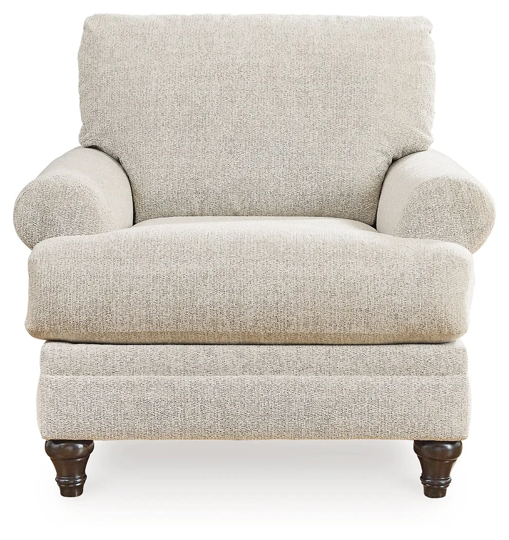 Valerani Sofa, Loveseat, Chair and Ottoman in Sandstone