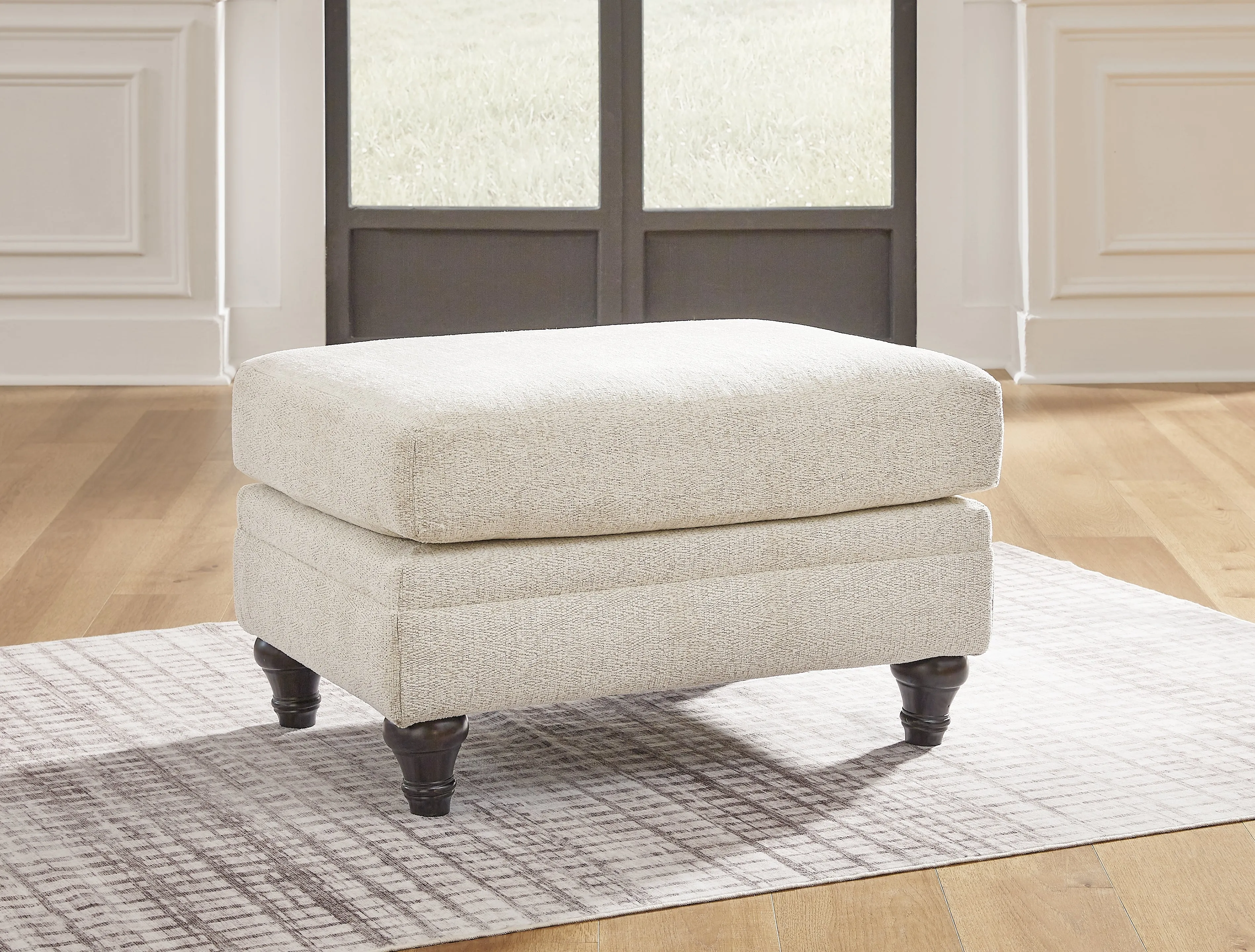 Valerani Sofa, Loveseat, Chair and Ottoman in Sandstone