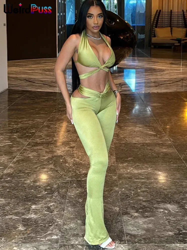 Weird Puss Knot Hollow 2-Piece Set: Make a Statement