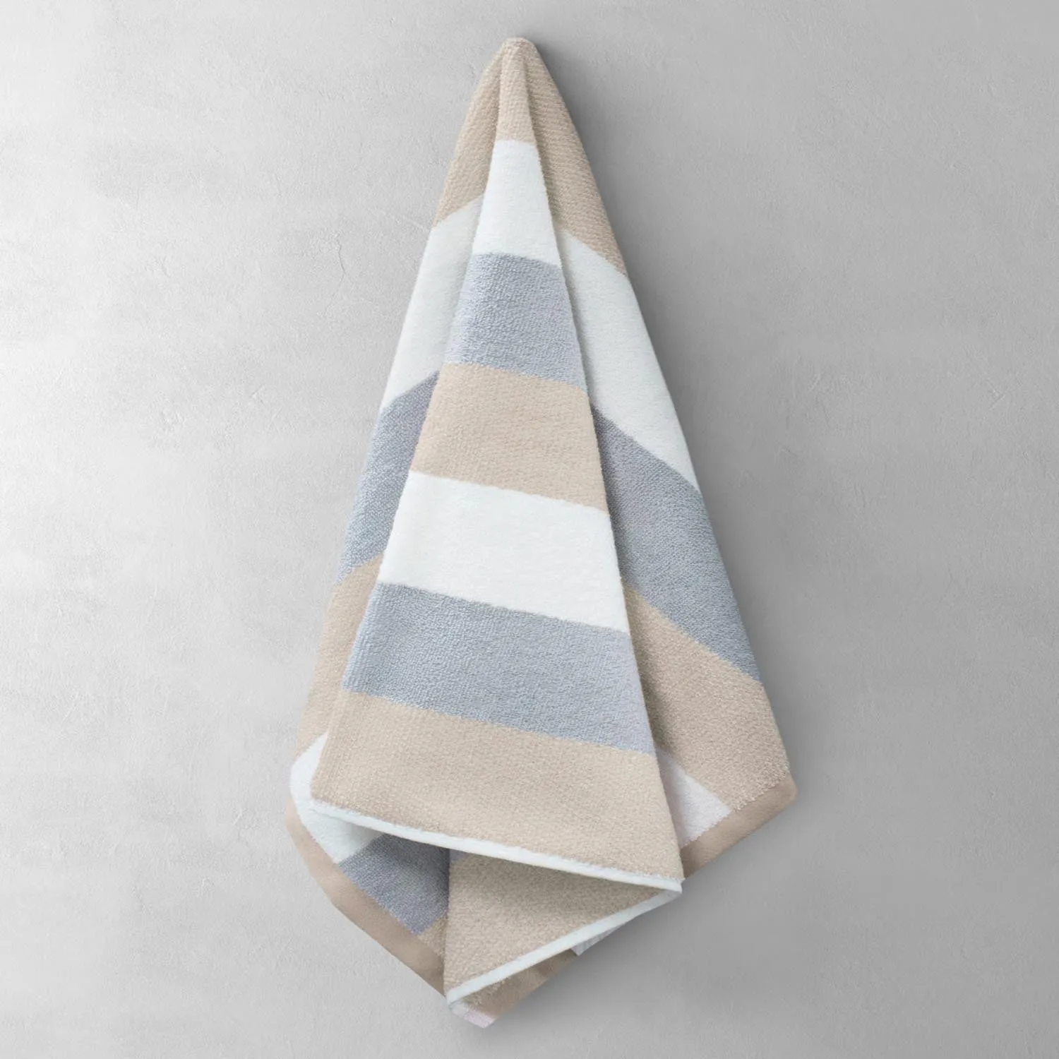 Weston Stripe Bath Towel Latte