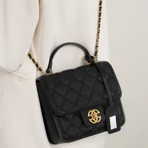 Women Fashion Leather Chain Cross Body Bag