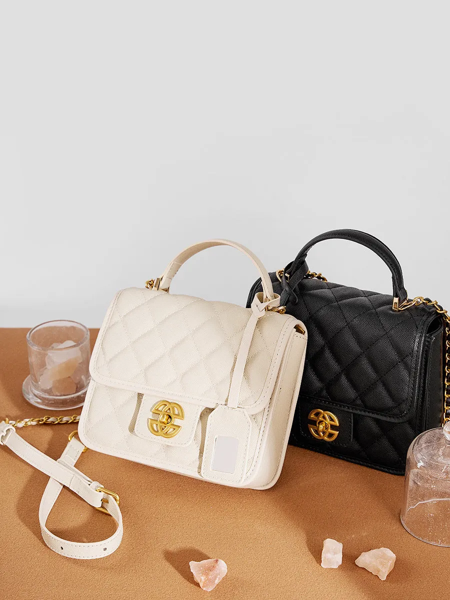 Women Fashion Leather Chain Cross Body Bag