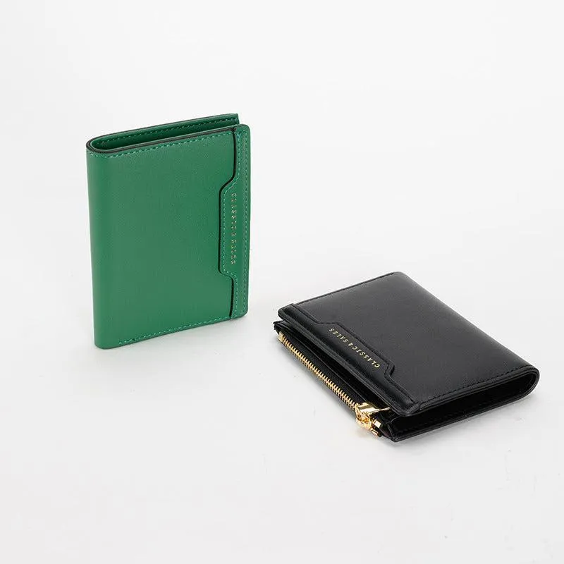 Women's Leather Compact Wallet