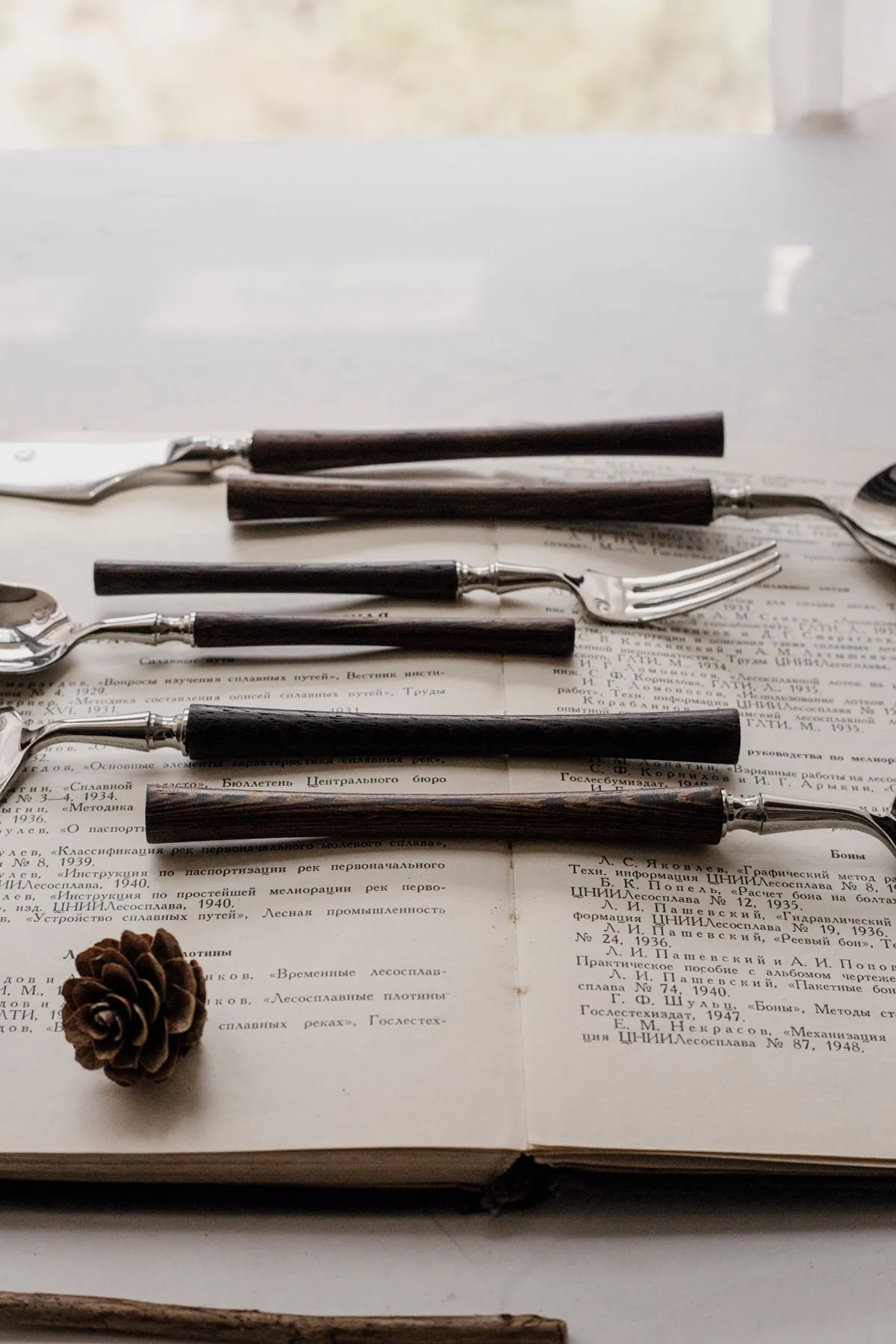 Wooden Handle Cutlery Set
