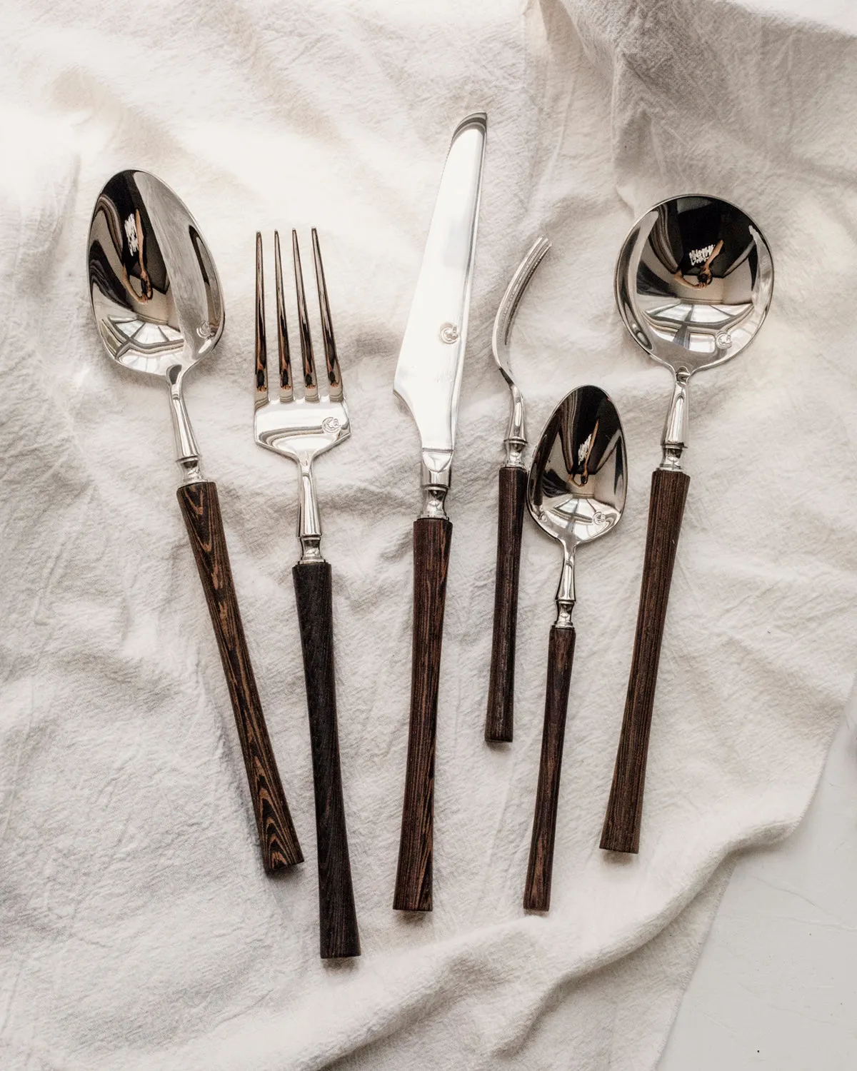 Wooden Handle Cutlery Set