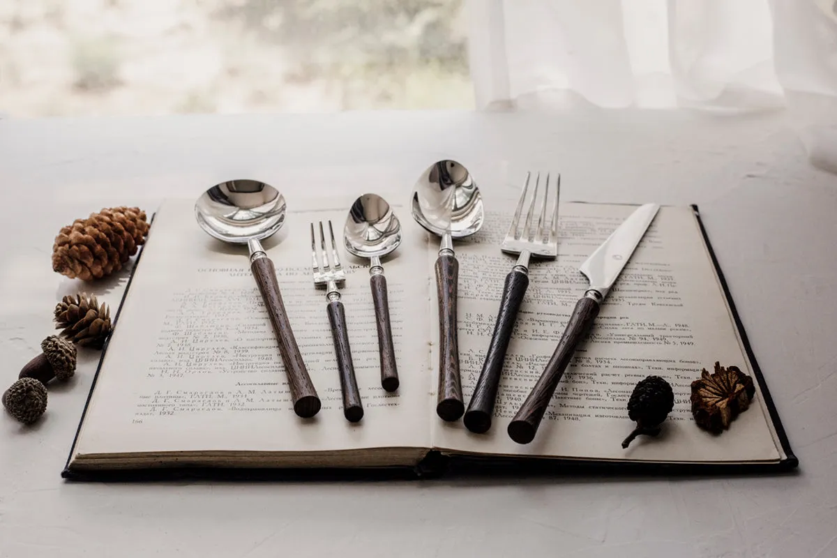 Wooden Handle Cutlery Set