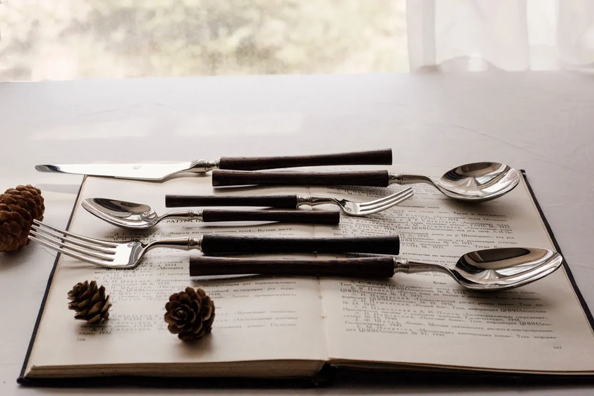 Wooden Handle Cutlery Set